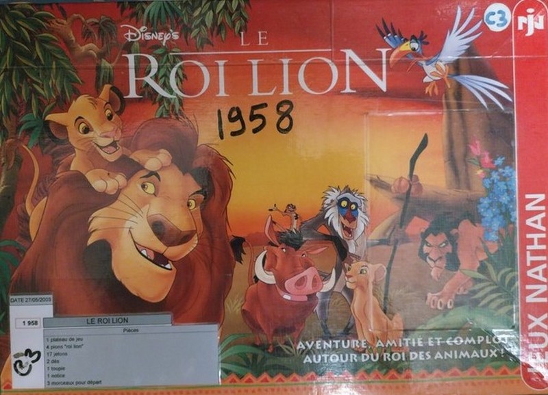 LE ROI LION<br>Référence ludothèque : 1958<br>1 à 0 joueur(s) <br>